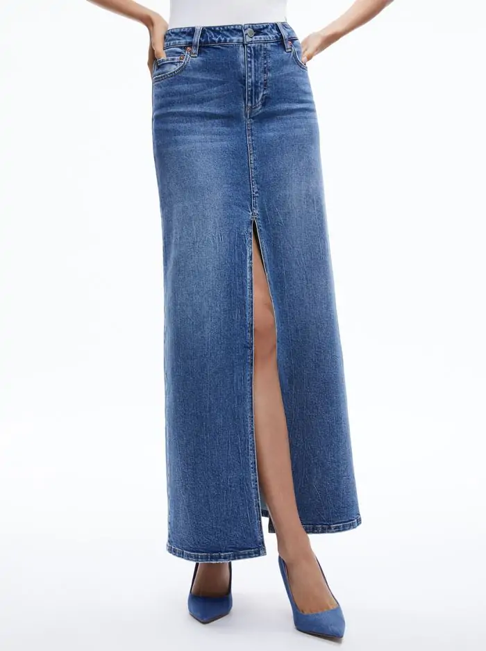 RYE DENIM MAXI SKIRT